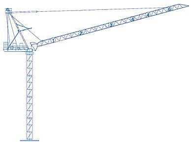 luffing jib tower crane
