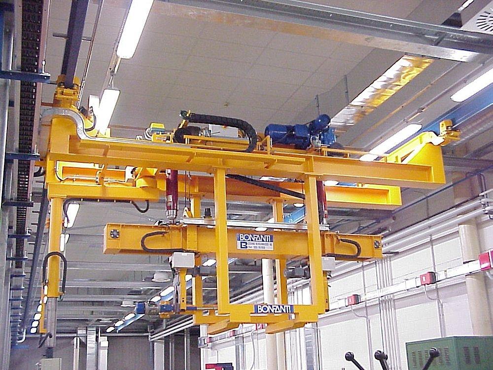 automatic handling system for heavy material