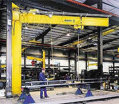 pillar slewing jib crane