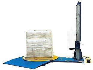 semi-automatic pallet stretch wrapper