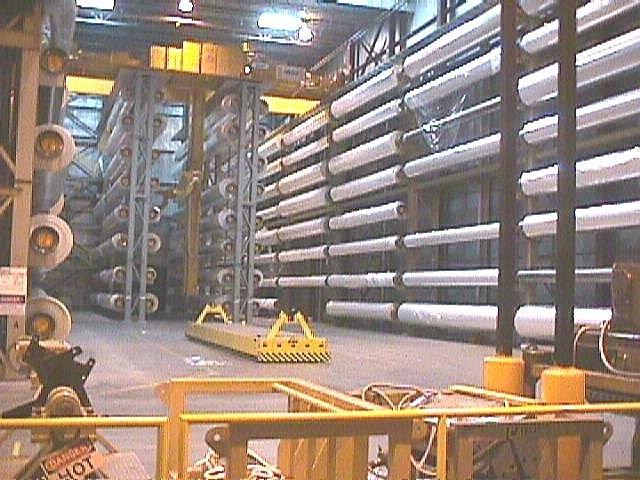 automatic bopp and plastic film storage and handling system