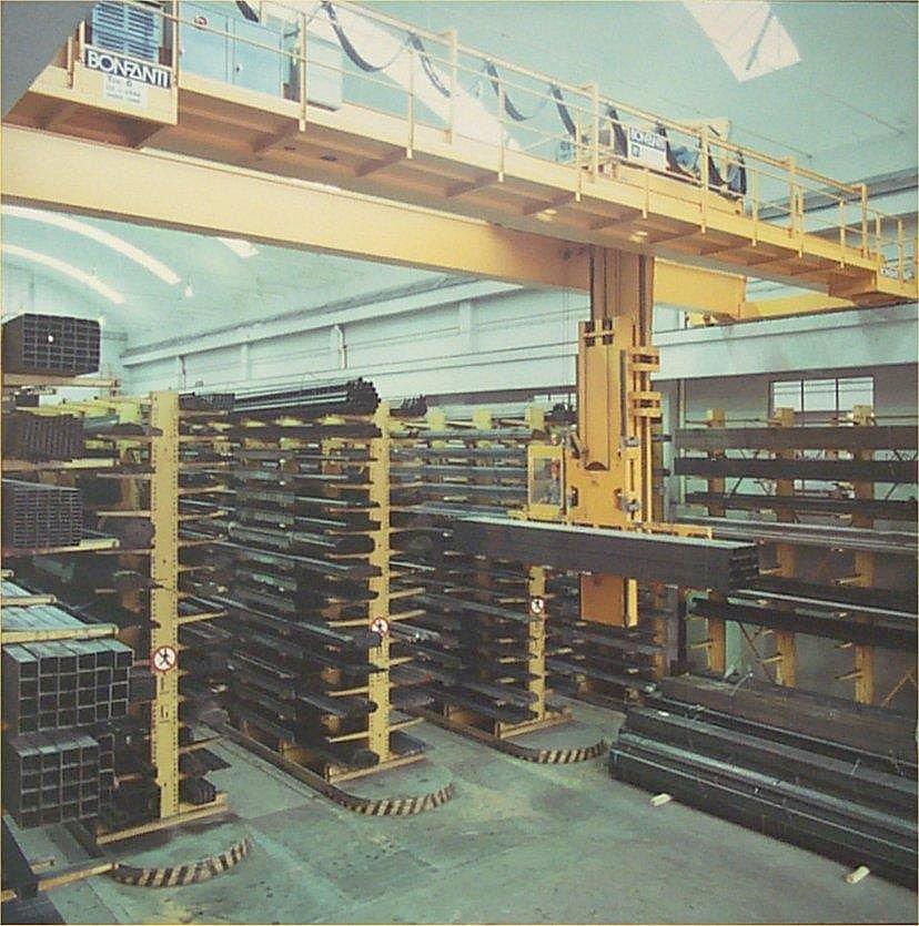 automatic storage system for bulky products