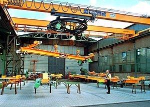 custom-built overhead traveling crane