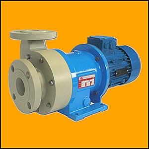 magnetic drive centrifugal pump for acids, bases and solvents