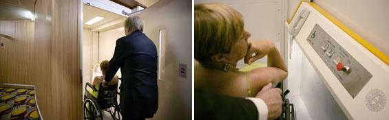 Easy-access elevators