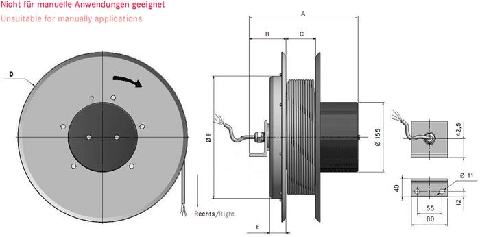 Cable reel serial WE 10