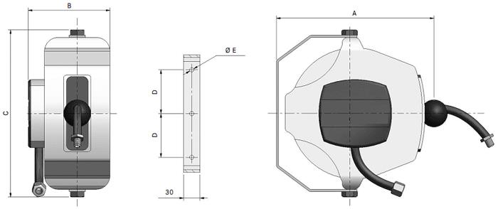 Single port hose reel serial 800