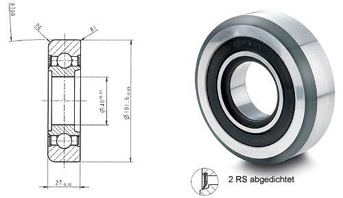 Bearings for fork lift trucks Article 205-100