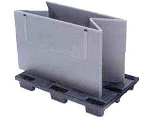 collapsible plastic pallet-box