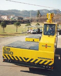 heavy duty engine powered side loader forklift truck