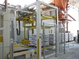 Bag palletizers with robotic gripper G300 model