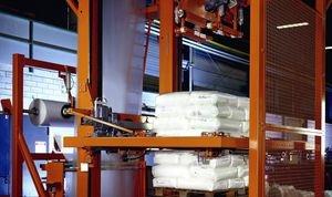 vertical stretch hood machine