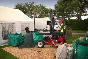 compact engine powered forklift truck