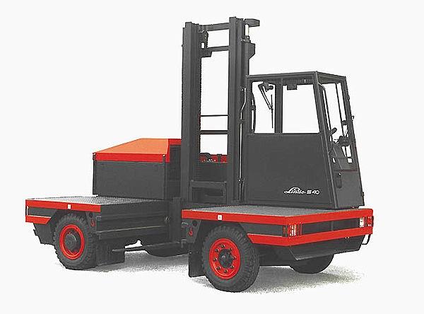 engine powered side loader forklift truck