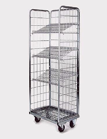roll-container with shelves