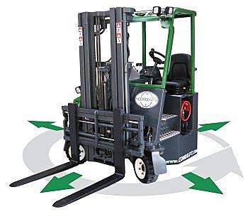 4 way engine powered forklift truck