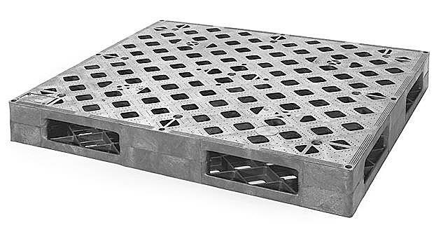 solid deck plastic pallet