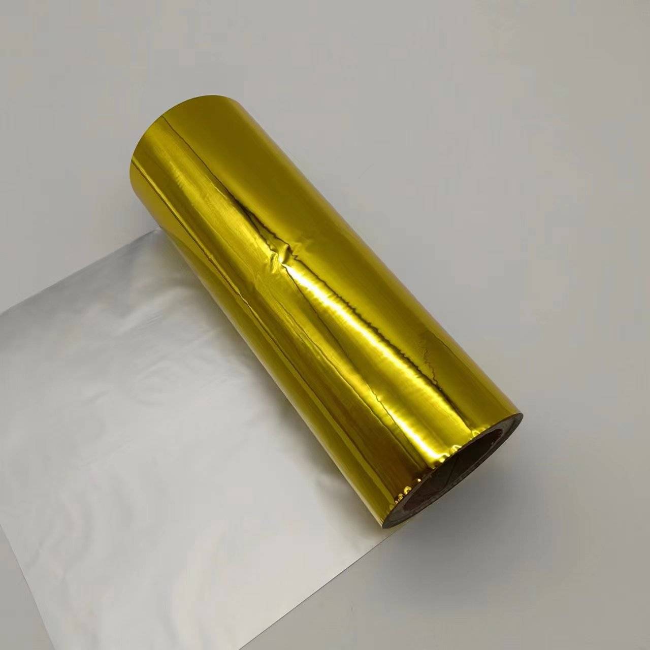 金色镀铝PET预涂膜用于复合卡纸 扎丝膜 复合无纺布 夹层复合 精美礼品包装 