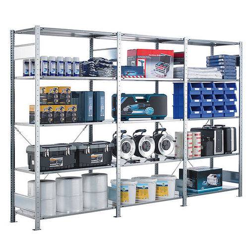 sistema de estanterías para depósito de almacenamiento