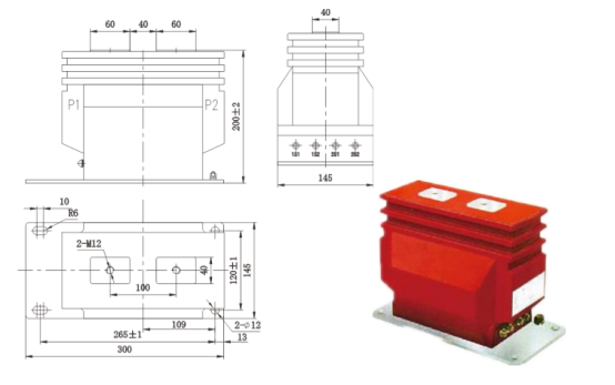 Transformador de Corriente Modelo LZZB6-10Q