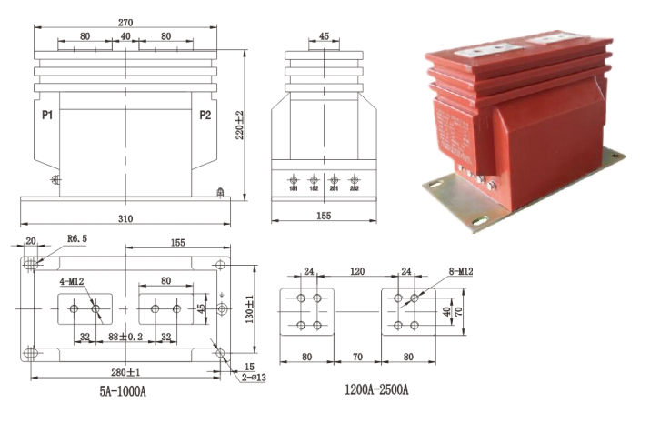 LZZBJ9-10C1 type current transformer