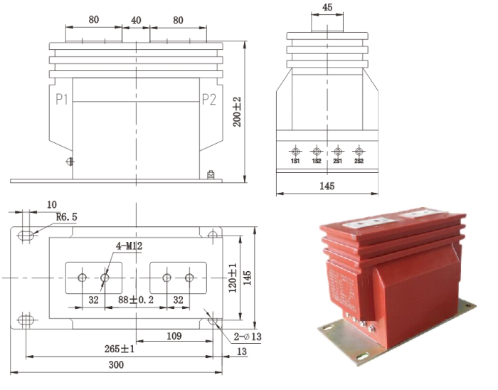 LZZBJ9-10C1Q(C1X) type current transformer 