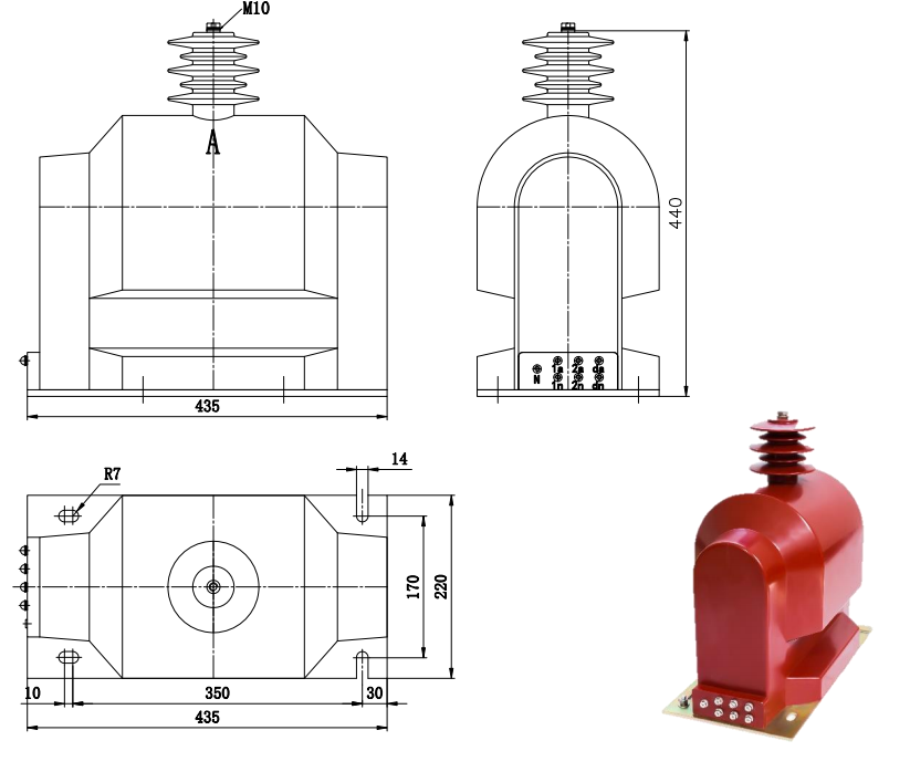 JDZX9-15、20 نوع محول الجهد