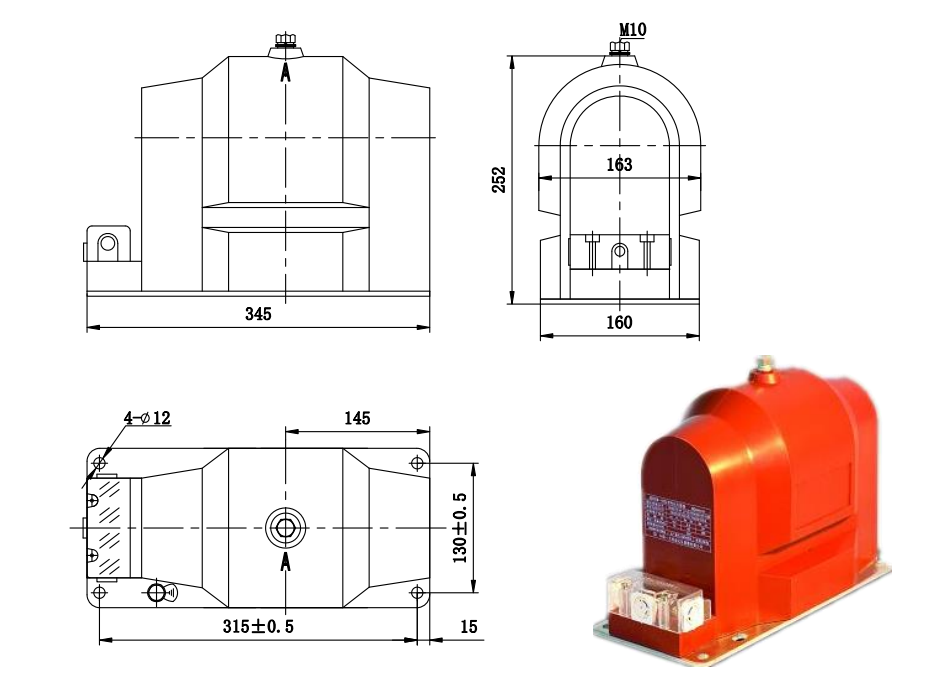 JDZX9-6, 10 type voltage transformer 