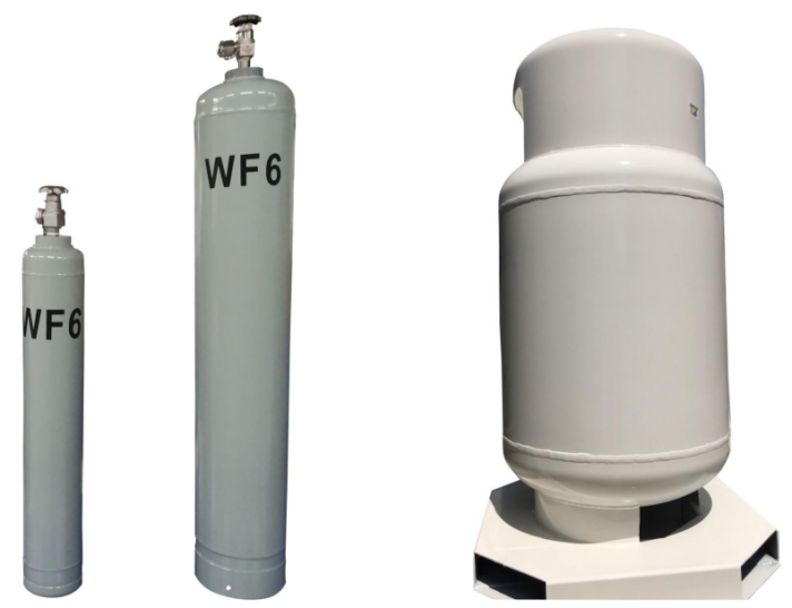 Cilindro de gás soldado WF6/SiH2Cl2 de alta pureza