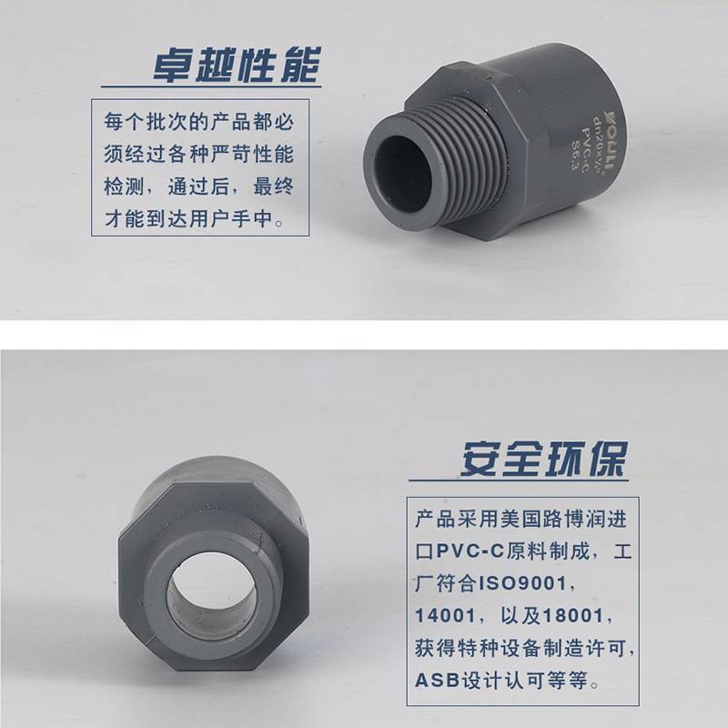 PVC-C外螺纹接头