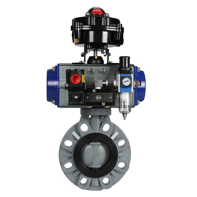 PVC-C/PVC-U气动蝶阀