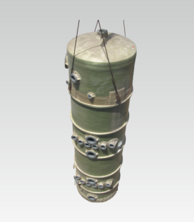 FRP/CPVC Auspuffturm, Absorptionsturm