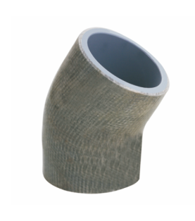 PVC-C/FRP, PVC-U/FRP Verbund 45° Bogen