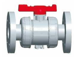 صمام الكرة فلانج الدوارة المزدوج PVC-C/PVC-U