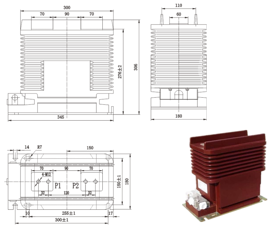 Transformateur de courant de type LZZX-10Q