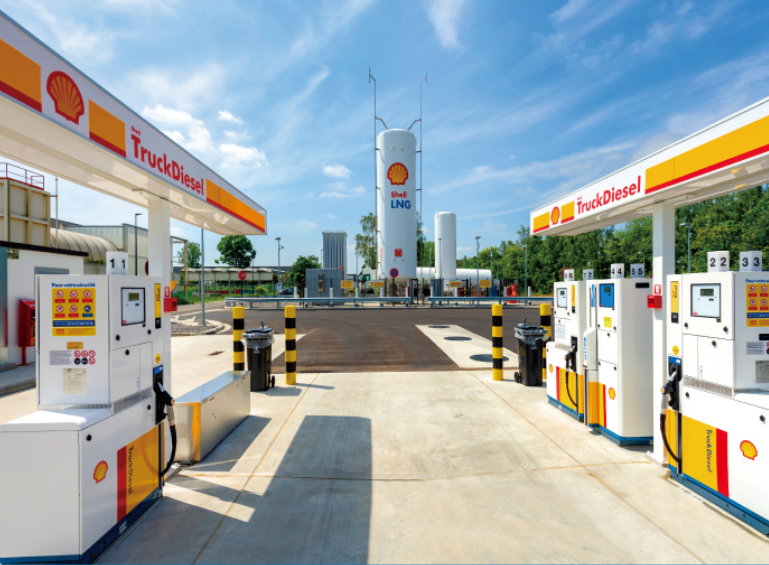 Stations de ravitaillement en LNG de Shell Global