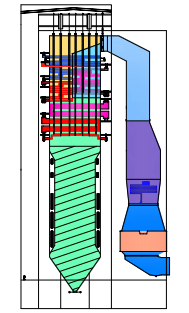 Caldeira de torre de reaquecimento único ultra-supercrítica de 1000 MW
