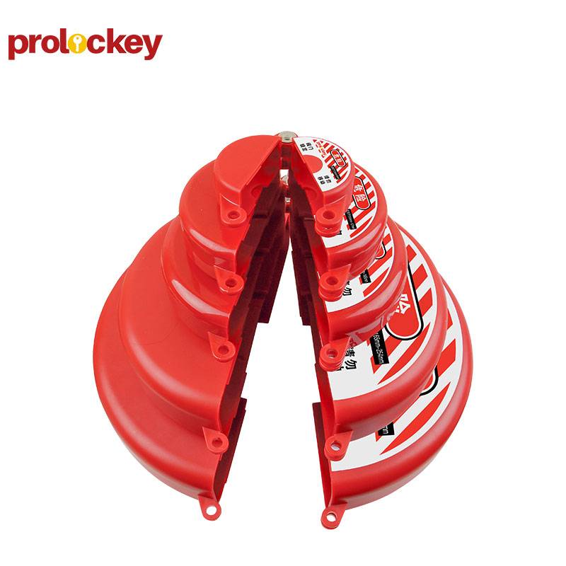 标准闸阀锁 SGVL02 适用直径64-127mm手轮 红色 工程塑料ABS