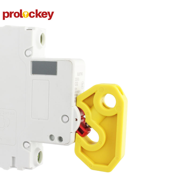 小型断路器锁 CBL01S 可钳厚度≤8mm 通过螺丝刀实现上锁 黄色