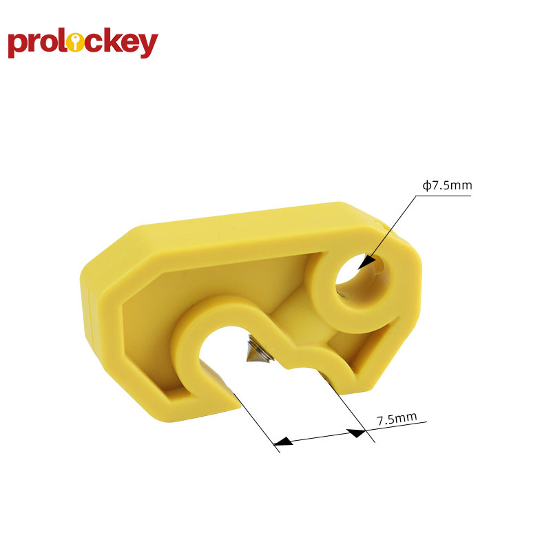小型断路器锁 CBL01S 可钳厚度≤8mm 通过螺丝刀实现上锁 黄色