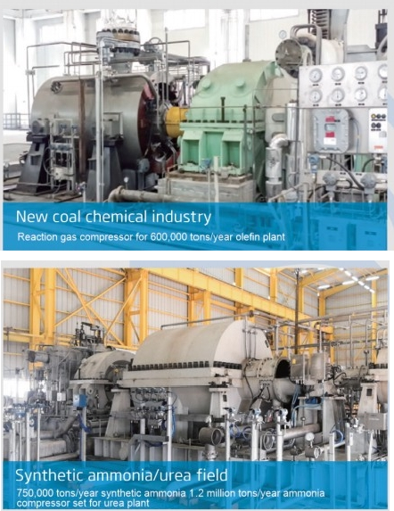 Новая углехимическая промышленность — компрессор реакционного газа завода по производству олефинов мощностью 600 000 тонн в год.