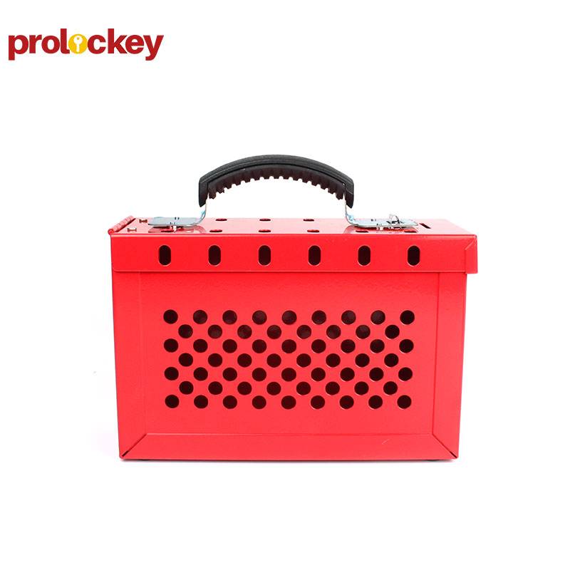 PROLOCKEY/洛科 便携式共锁箱 LK01 红色 227×152×88mm 可挂12把挂锁 不含配件 1个