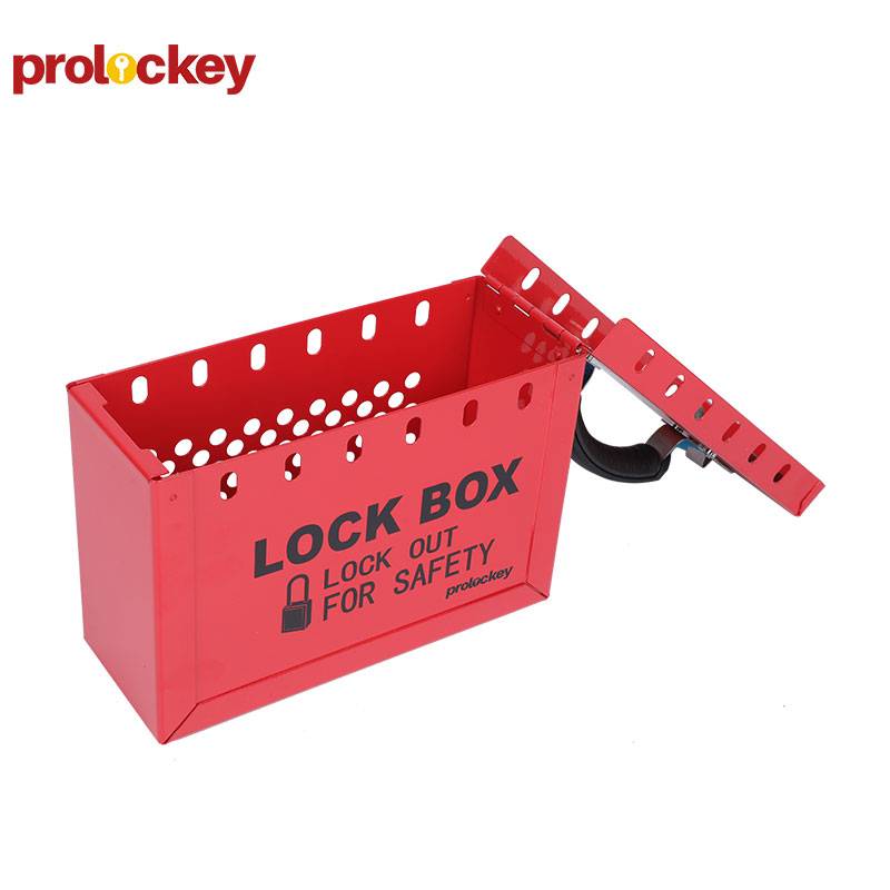 PROLOCKEY/洛科 便携式共锁箱 LK01 红色 227×152×88mm 可挂12把挂锁 不含配件 1个