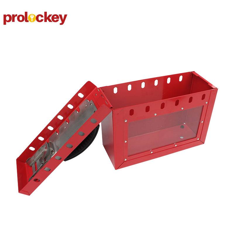 PROLOCKEY/洛科 便携式共锁箱 LK01-2 红色 227×152×88mm 可挂12把挂锁 不含配件 1个