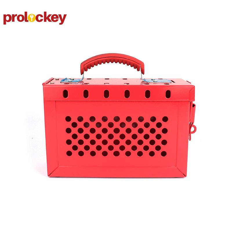 PROLOCKEY/洛科 便携式共锁箱 LK02 红色 227×152×88mm 可挂13把挂锁 不含配件 1个