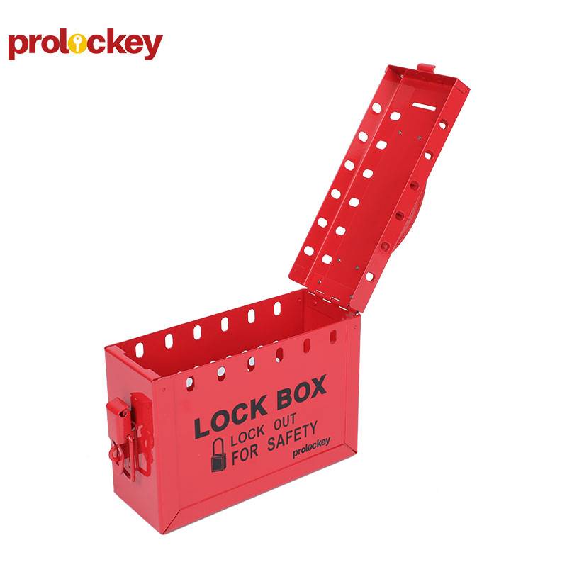 PROLOCKEY/洛科 便携式共锁箱 LK02 红色 227×152×88mm 可挂13把挂锁 不含配件 1个