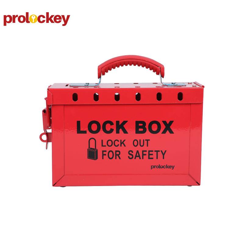 PROLOCKEY/洛科 便携式共锁箱 LK02-2 红色 227×152×88mm 可挂13把挂锁 不含配件 1个