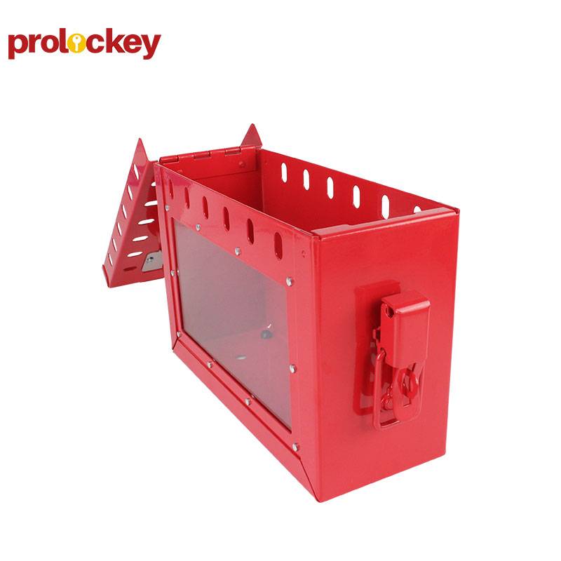 PROLOCKEY/洛科 便携式共锁箱 LK02-2 红色 227×152×88mm 可挂13把挂锁 不含配件 1个