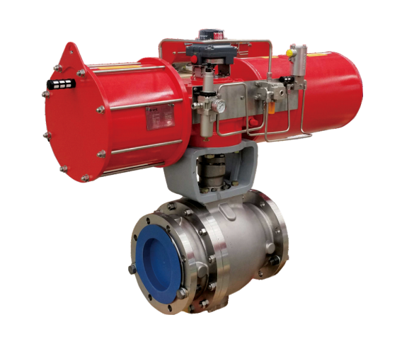 Пневматический шаровой кран