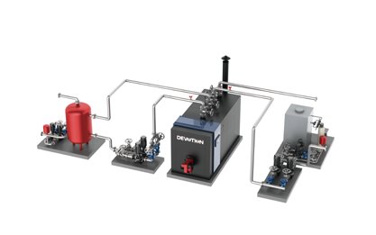 Solução de sistema duplo de aquecimento e água quente sanitária